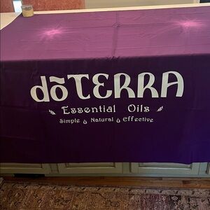 doTERRA Purple Essential Oils Table Cover